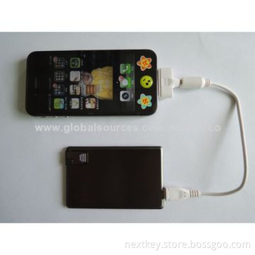 1,000mAh Portable Power Station for iPhone with U-disk Function, 5V/1,000mA Output